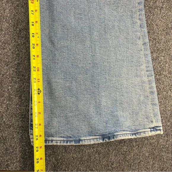 MOTHER Lil’ Tomcat Roller Sneak Jeans I Confess Wash Size 28 Wide Leg Flare - Picture 7 of 11